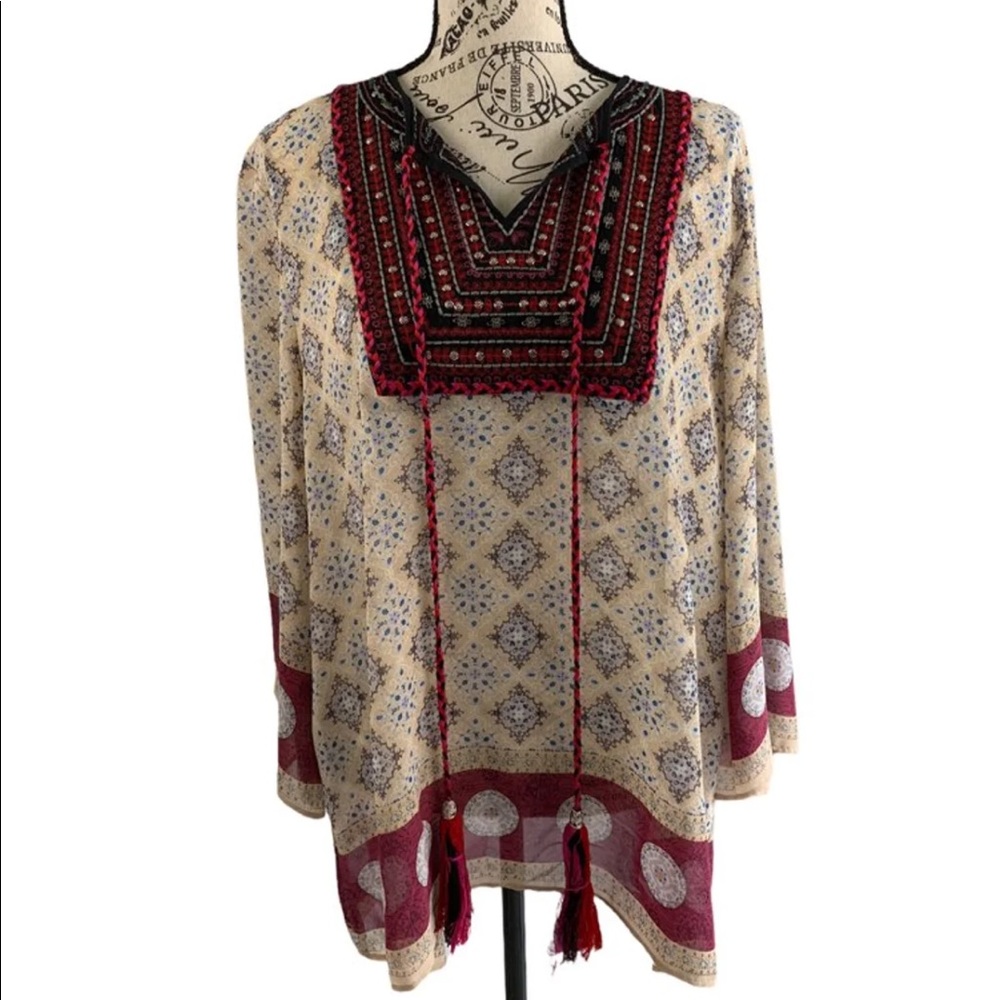 *Faith and joy extra large boho women's blouse